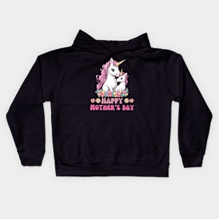 Happy Mother's Day Unicorn Kids Hoodie